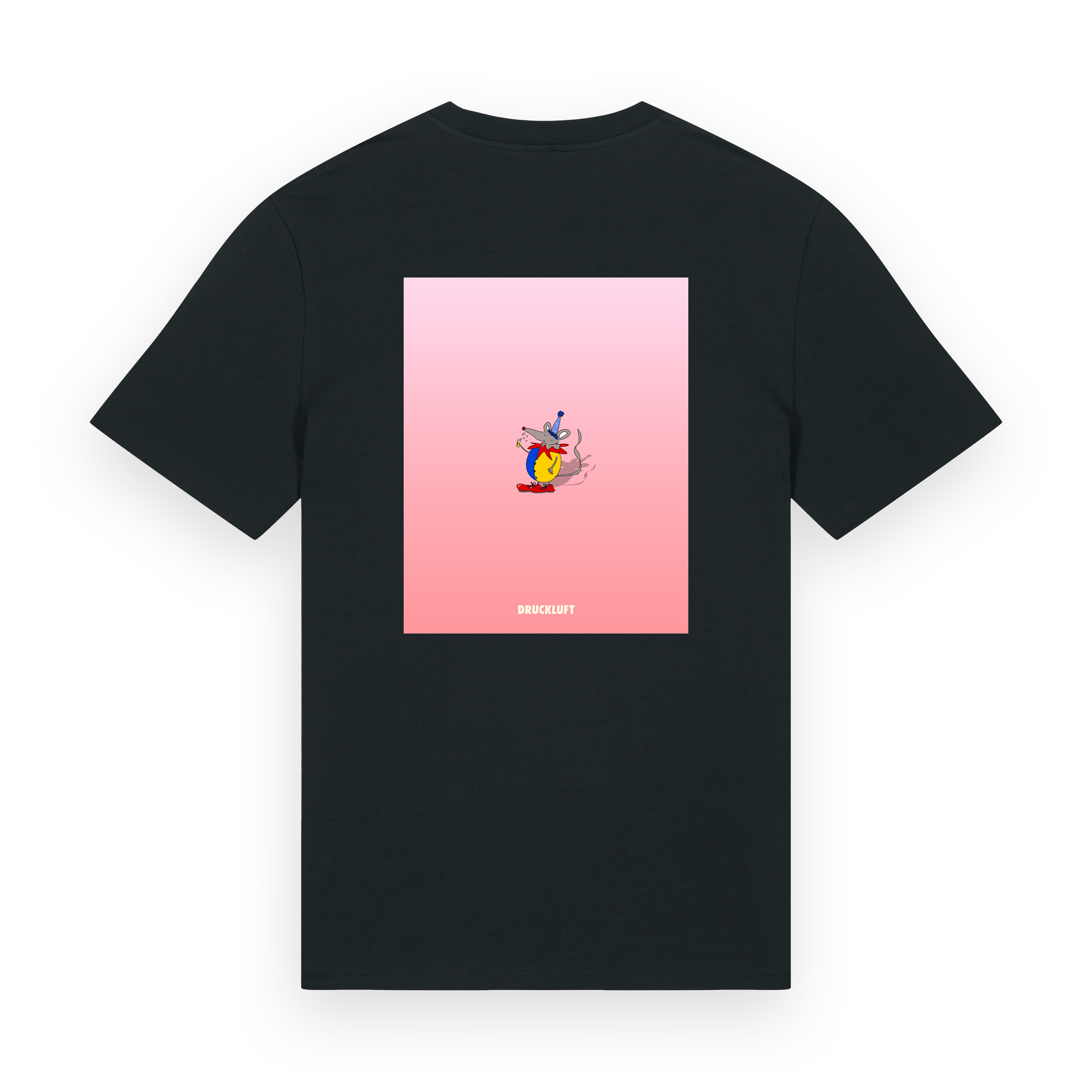 Karnevalsmaus - Regular Uni-Sex Cut T-Shirt schwarz