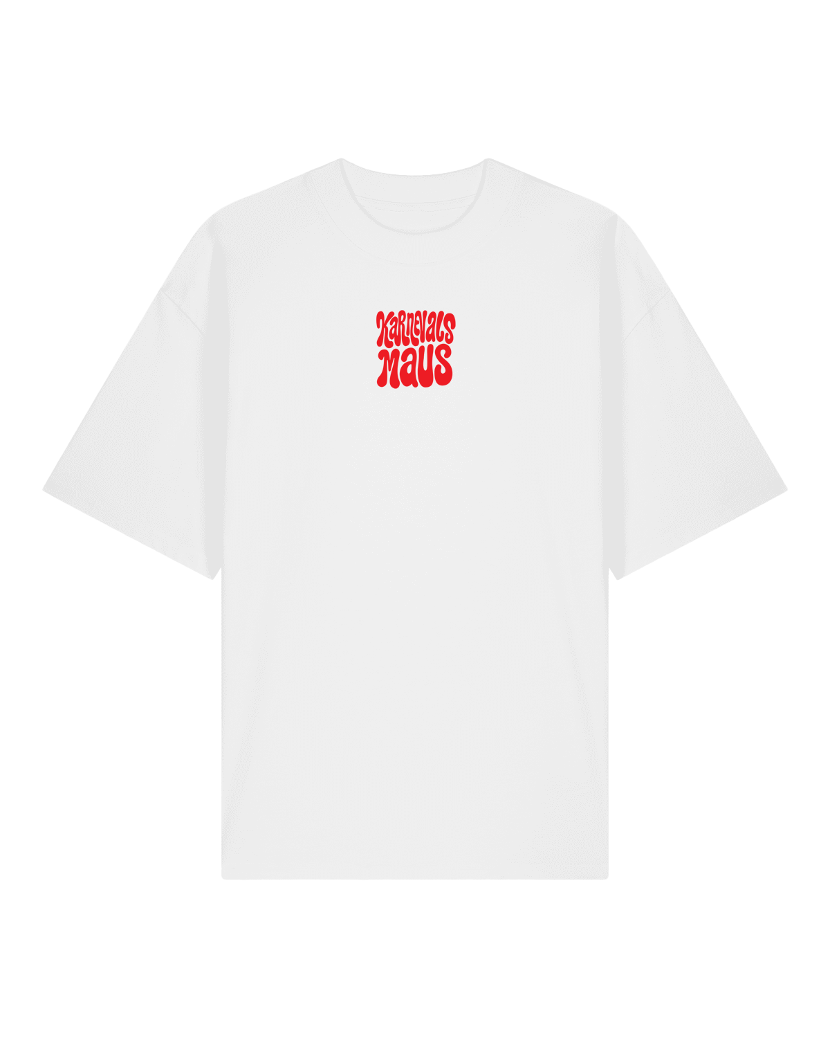 T-Shirt Karnevalsmaus Oversized Uni-Sex Cut WHITE
