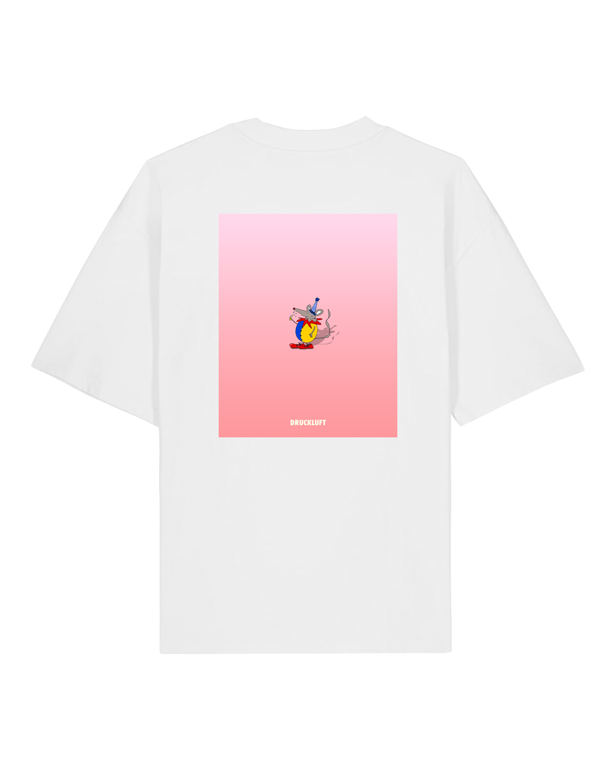 T-Shirt Karnevalsmaus Oversized Uni-Sex Cut WHITE