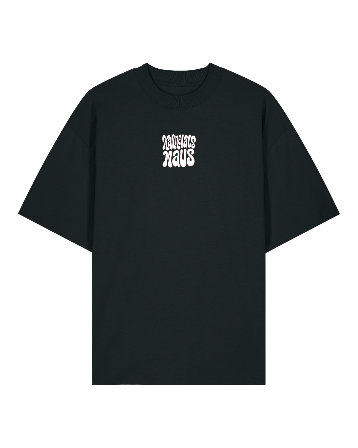 T-Shirt Karnevalsmaus Oversized Uni-Sex Cut BLACK