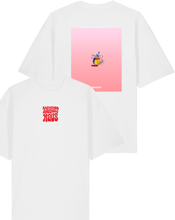 T-Shirt Karnevalsmaus Oversized Uni-Sex Cut WHITE