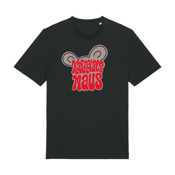 T-Shirt Karnevalsmaus Ohren Uni-Sex Cut BLACK