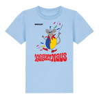 Karnevalsmaus Konfetti - Kids-Shirt blau